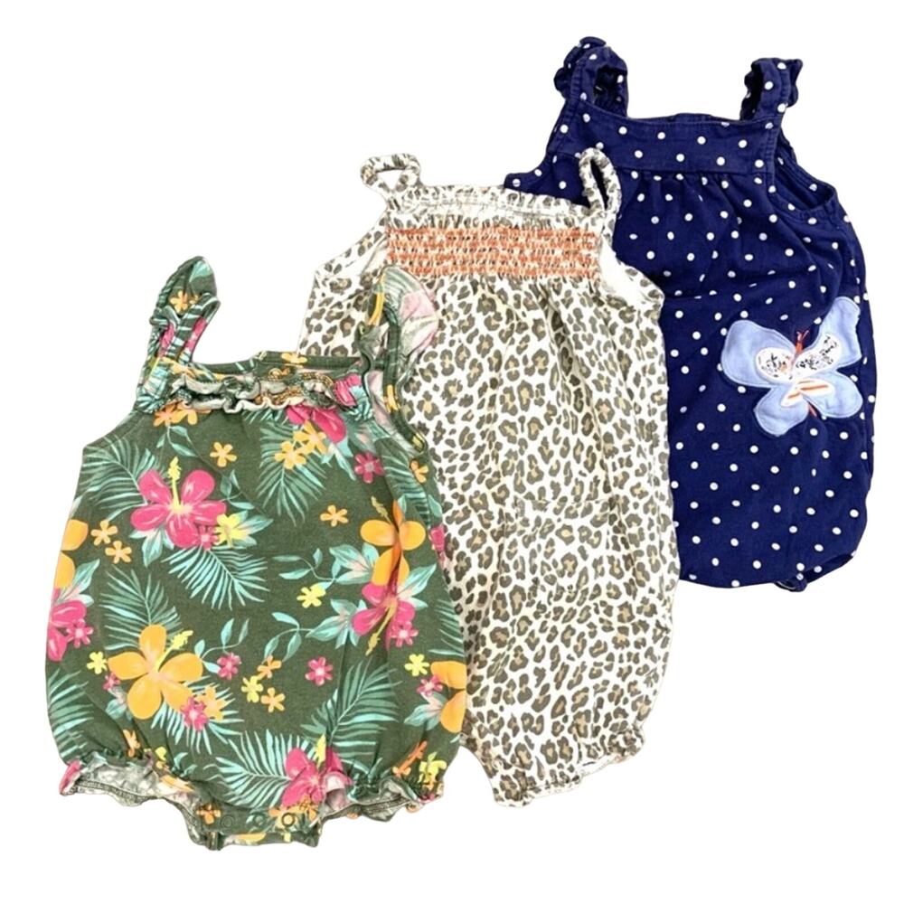 Carter’s Sleeveless Baby Rompers Set of Three 3